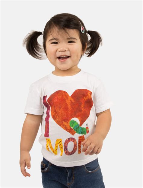 World Of Eric Carle I Love Mom Very Hungry Caterpillar Kids Tee — Out