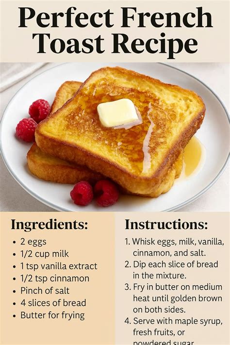 french toast recipe quick easy breakfast idea easy