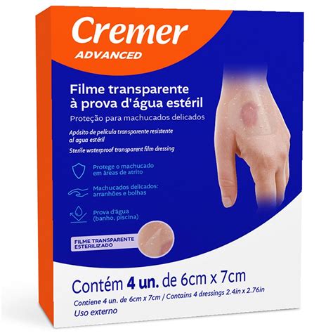 Curativo Cremer Filme Transparente Prova D Gua Est Ril Unidades