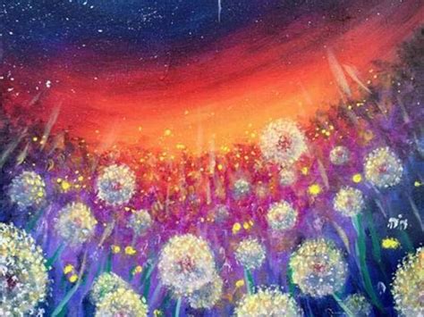 Paint and Sip - Dandelion Sunset - Houston | Classpop!