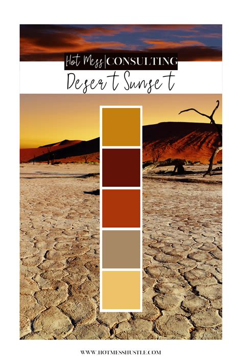 Desert Sun Color Palette Inspiration Warm Tone Colors Color Palette