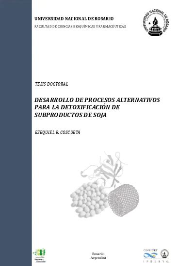 Desarrollo de procesos alternativos para la detoxificación de