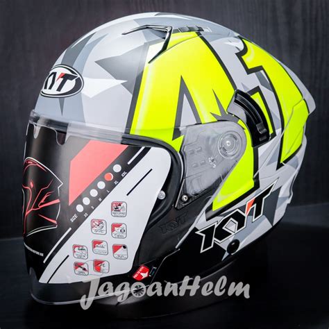 Jual KYT NFJ ESPARGARO 2019 MATT GREY Shopee Indonesia