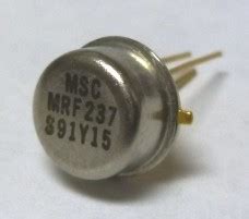 Mrf Msc Npn Silicon Rf Power Transistor V Mhz W Microsemi