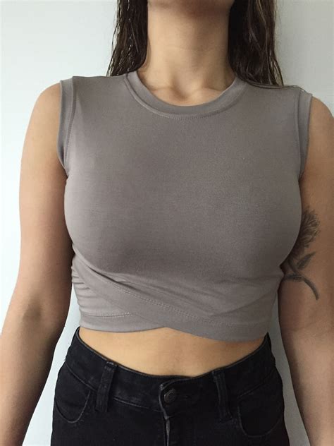 Fitted Crop Top Sleeveless Cropped Tees Tank Top | Etsy