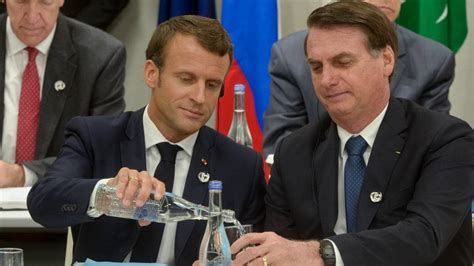 Emmanuel Macron E Bolsonaro Se Encontram No G20 Após Fake News Da