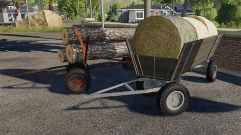 Old Wooden Wagon V10 Mod Farming Simulator 2022 19 Mod