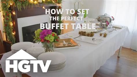 How To Set A Buffet Table HGTV YouTube