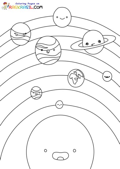 8 Planets Coloring Pages