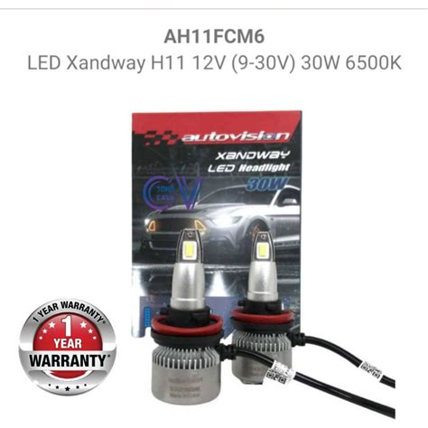 Jual Lampu Led Mobil H11 Autovision Xandway 6500K Shopee Indonesia