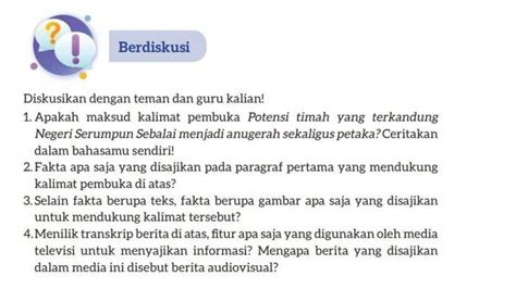 Kunci Jawaban Bahasa Indonesia Kelas 7 Halaman 116 Kurikulum Merdeka