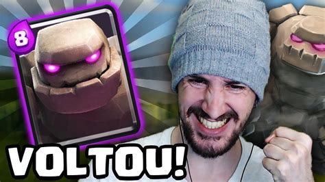 O Melhor Deck De Golem EstÁ De Volta No Clash Royale Youtube