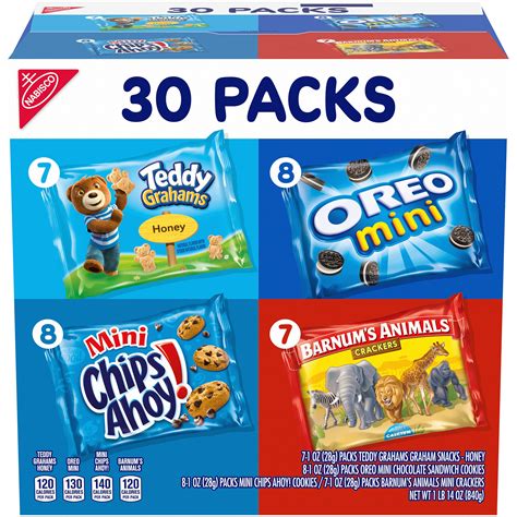 Buy Nabisco Team Favorites Variety Pack Oreo Mini Chips Ahoy Mini Teddy Grahams Honey