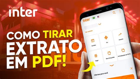 Como Tirar Extrato Da Sua Conta Do Banco Inter Em Completo Em Pdf