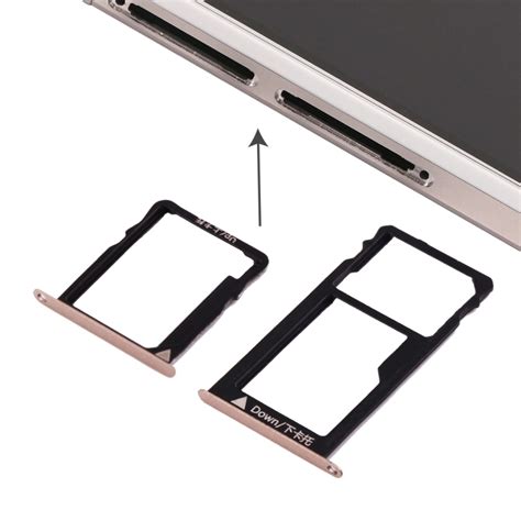 Replacement Huawei Honor 5x Micro Sim Card Tray Nano Sim And Micro Sd Card Tray Gold