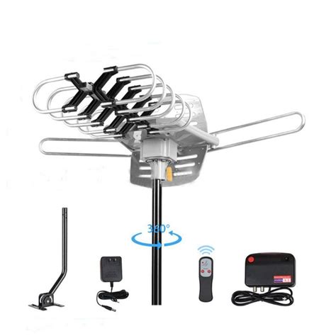 Ktaxon 150mile Omni Directional Rotating Outdoor Tv Antenna Motorized