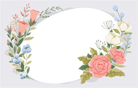 Beautiful Flower Frame Background Design Infoupdate Org