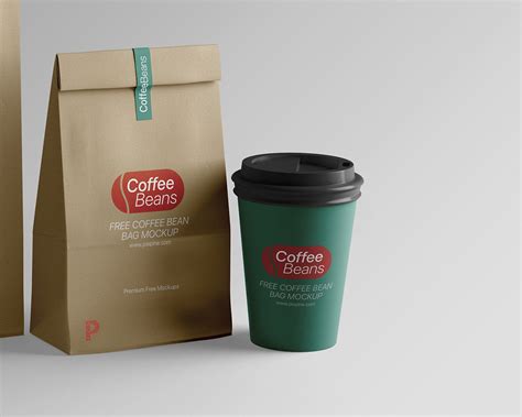 Free Coffee Bean Bag Mockup :: Behance