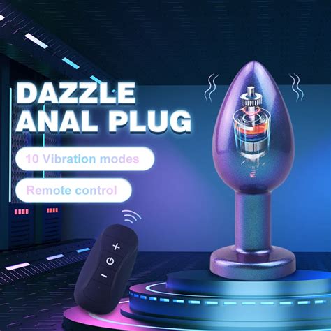 Wireless Remote Control Vibrating Butt Plug Vibrator Male Prostate Massager Huge Expansion Anal