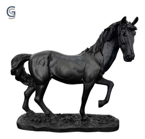 Escultura Grupo Stillo Decor Home Estatueta Decorativa Cavalo Estátua