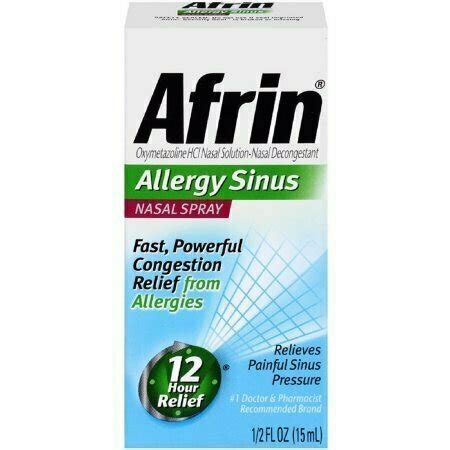 Afrin - Afrin Allergy Sinus Nasal Spray 0.50 oz #41100811271