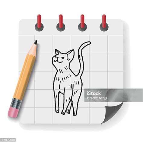 Gambar Doodle Kucing Ilustrasi Stok Unduh Gambar Sekarang Alam