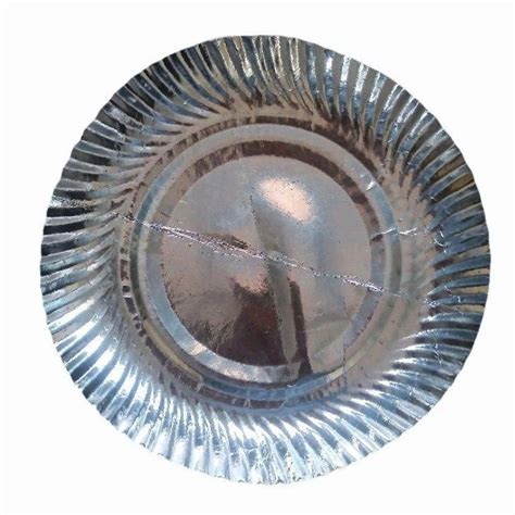 Inch Silver Wrinkle Paper Plate At Rs Piece Silver Paper Dish