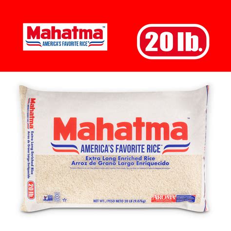 Mahatma Enriched Extra Long Grain White Rice 20 Lb Bag