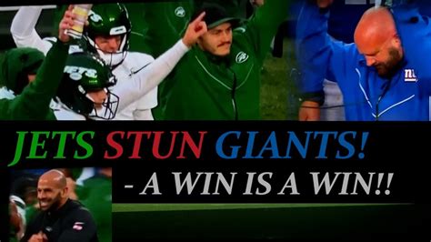 Jets Stun Giants Seconds Ot Ugly A Win Is A Win Youtube