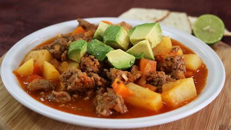 Carne Molida Con Papas Receta