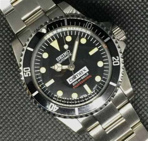 Seiko Mod Submariner Comex Vintage Diver Automatic Nh Sub Etsy Uk