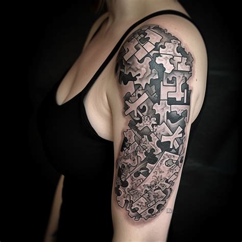 55 Puzzle Pieces Tattoo Ideas - TattooClue.com