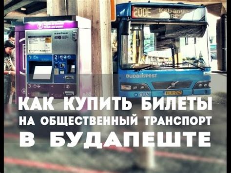 Покупка билетов на транспорт в Будапеште - YouTube