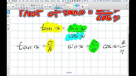 Trig Identities Proof Of Tanxsinxcosx Grade 11 University Lesson 4 6