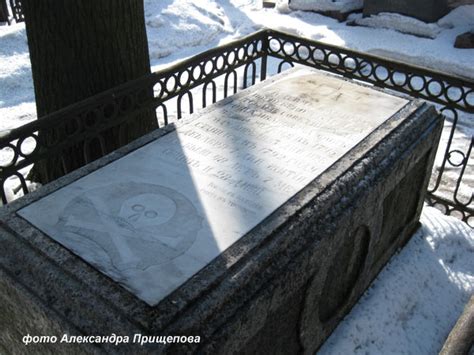Могилы знаменитостей. Фонвизин Денис Иванович (1745-1792)