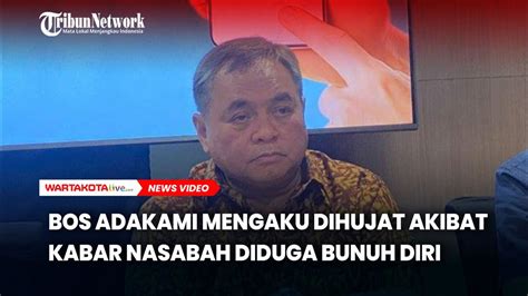 Ceo Adakami Mengaku Dihujat Akibat Kabar Nasabah Diduga Akhiri Hidup