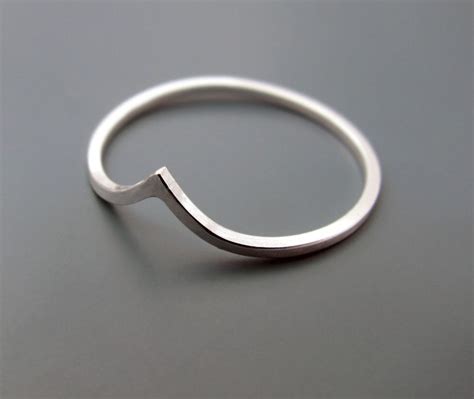 Pointy Ring Recycled Sterling Silver Ring Etsy