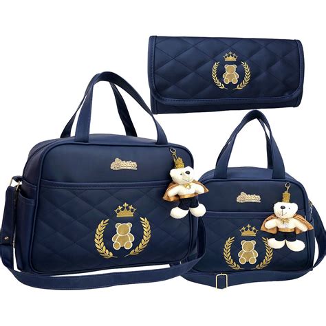 Kit de Bolsas Bebê Maternidade Enxoval Menina Menino Luxo Elo7