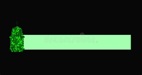 K Islamic Lower Third In An Alpha Channel Design A Green Colored