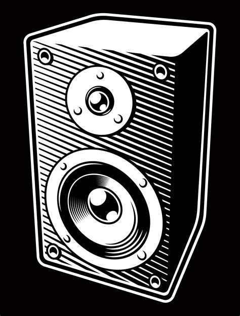 Vintage Audio Speaker Vector Art At Vecteezy