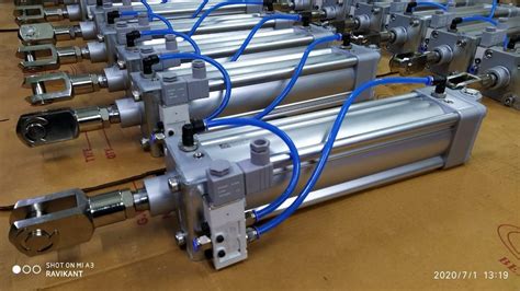 Double Acting Air Cylinder Pneumatic Air Double End Cylinder Latest Price Manufacturers