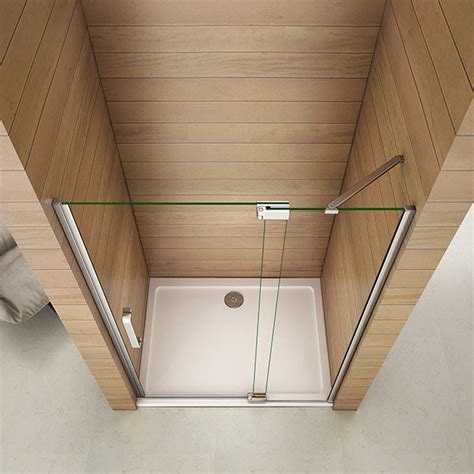 Pivot Shower Frameless Door 195cm Height 8mm Nano Glass — Aica