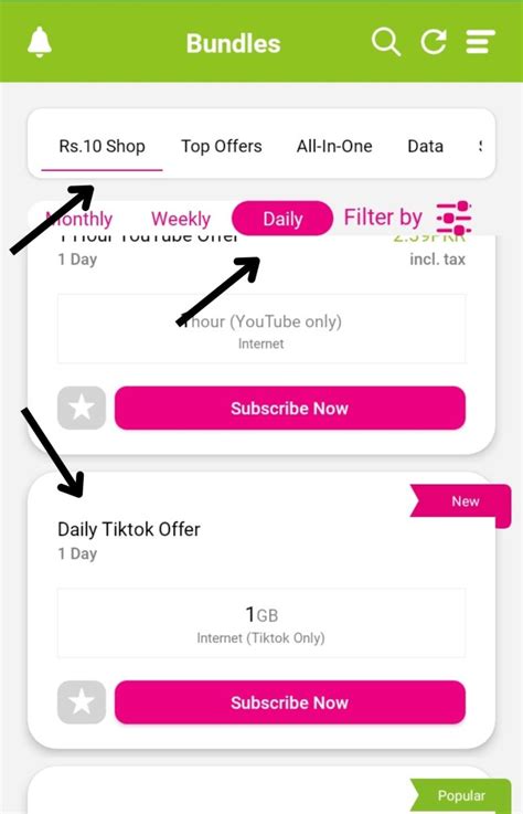 Zong Tiktok Packages Updated Zong Daily Weekly Monthly