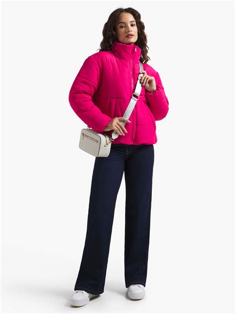 Womens Pink Puffer Jacket