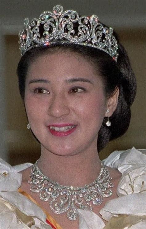 Crown Princess Masako Of Japan With Her Diamond Tiara And Necklace