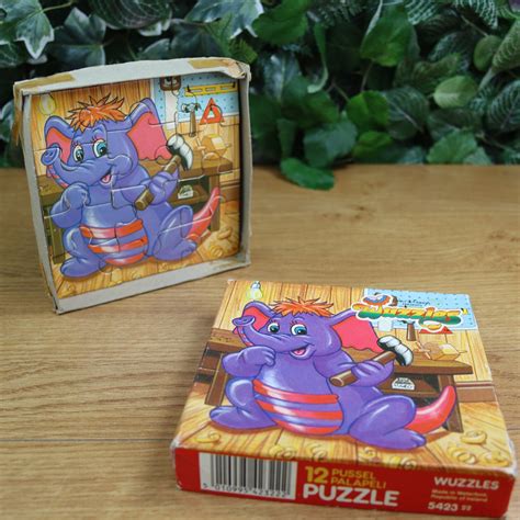 Vintage Walt Disney Wuzzles 12 Piece Wood Jigsaw Puzzle Etsy