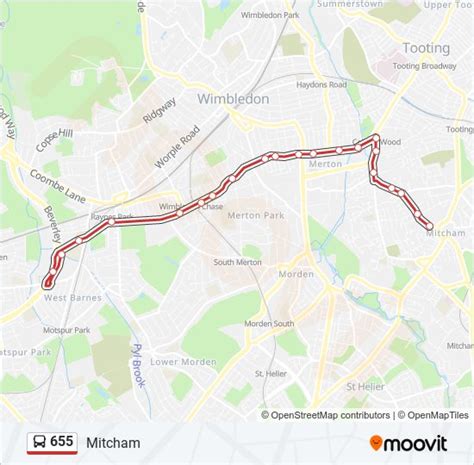 655 Route Schedules Stops Maps Mitcham Updated