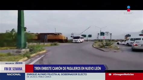 Tren embiste camión de pasajeros en Nuevo León Vídeo Dailymotion