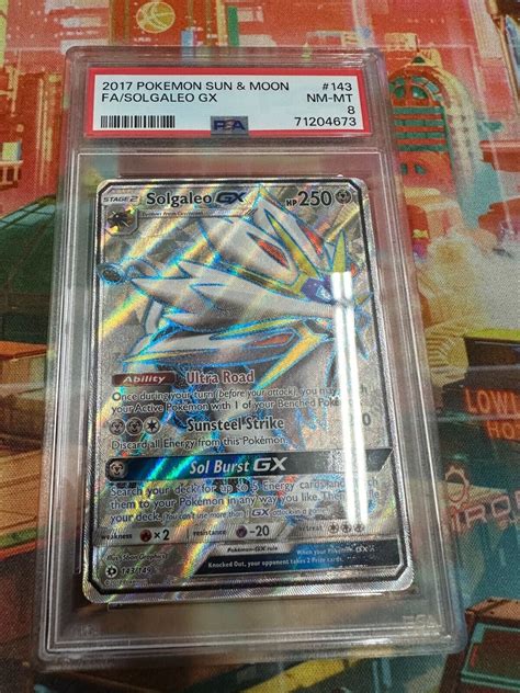 Pokemon Sun Moon Solgaleo Gx Holo Rare Psa Ebay