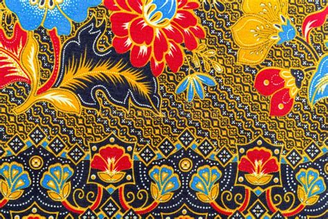 The Batik Sarong Pattern Background In Thailand Traditional Batik